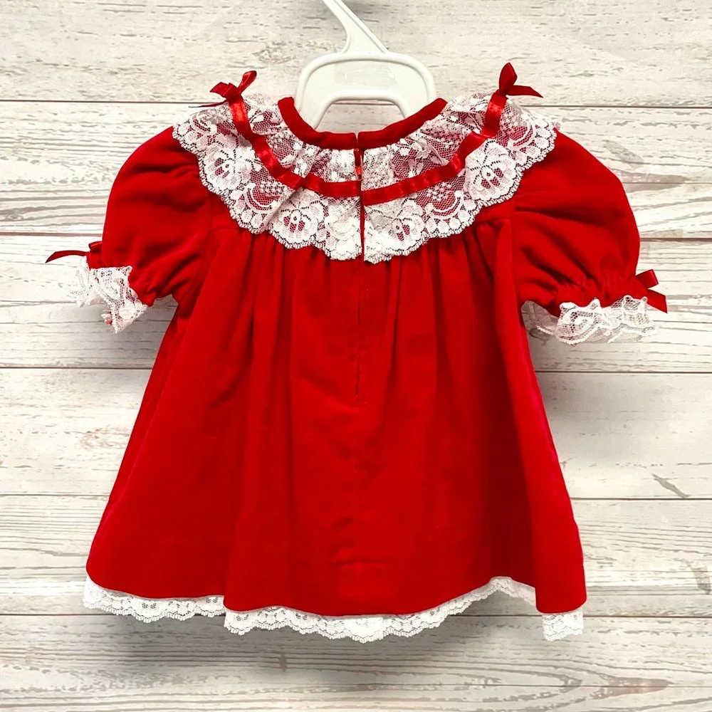 Vintage Good Lad of Philadelphia Velvet Lace Dress